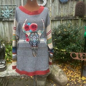 Free People Western Flare Sweater